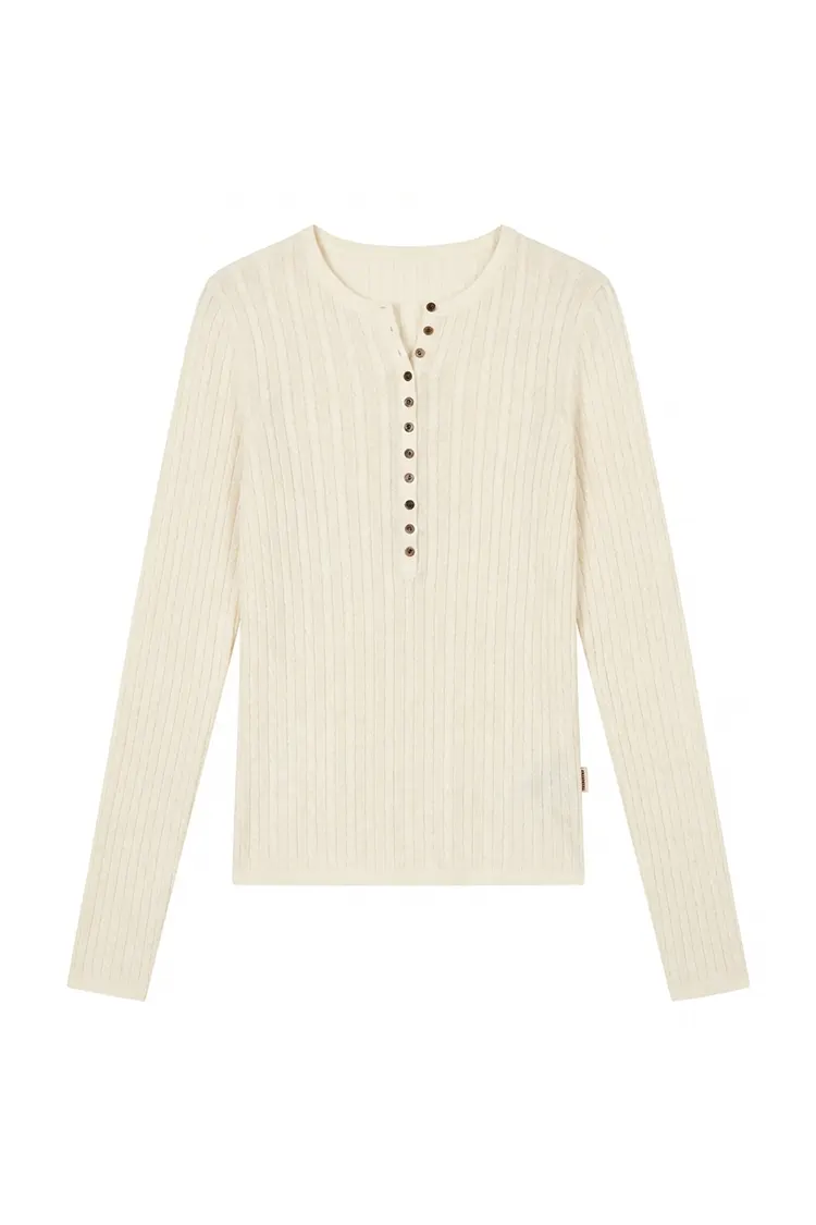 Taillierter Wollpullover für Damen