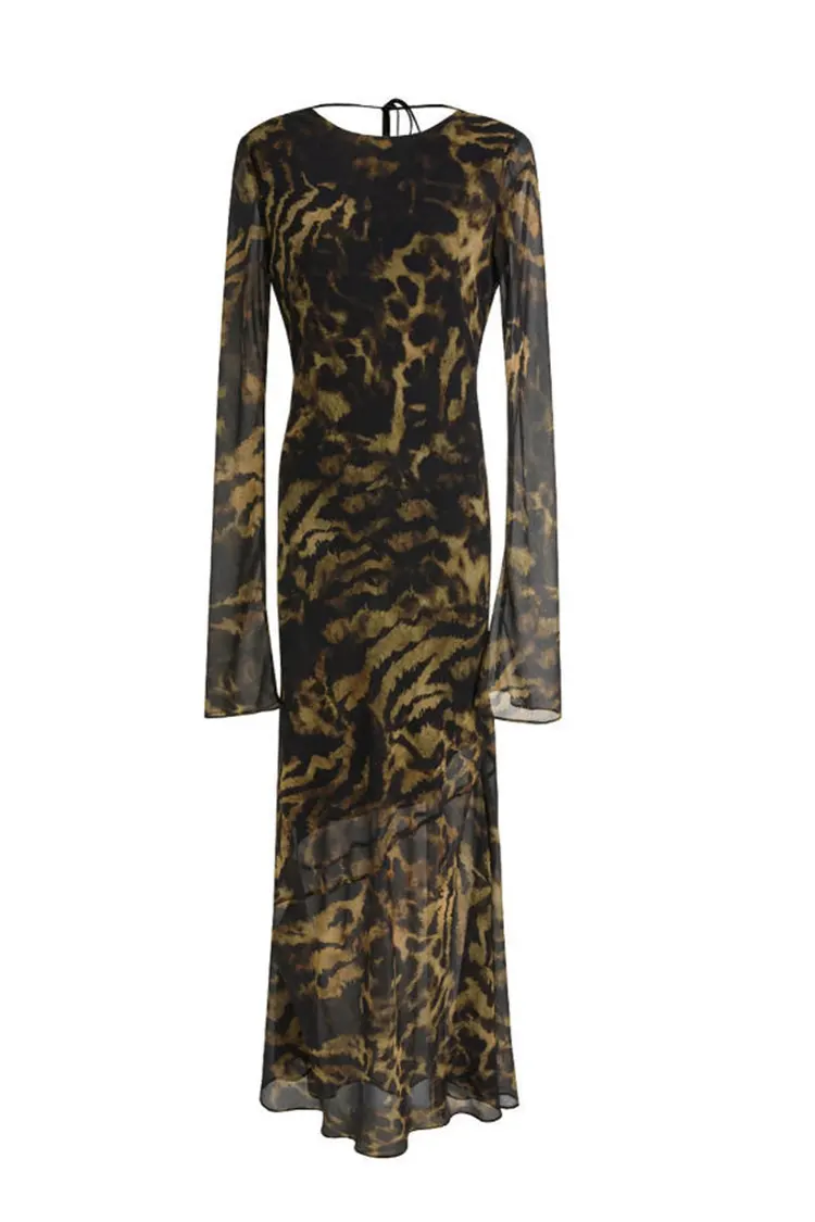Damenkleid mit Leopardenmuster