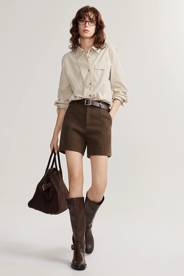 Locker gestreifte Freizeitbluse für Damen